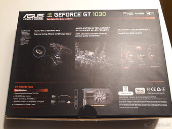 prodám nepoužitou grafickou kartu ASUS GEFORCE GT 1030 - 2