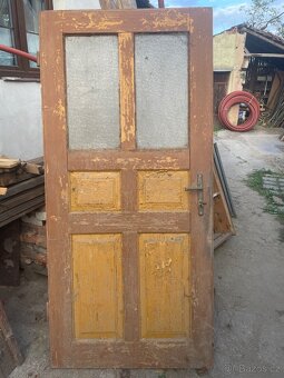 Kazetové dveře 90-tky 1/3 prosklene - 2