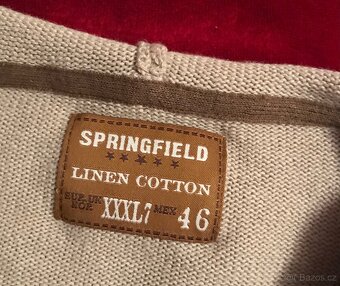 SPRINGFIELD unisex svetr s kapucí – stylové pruhy, nový - 2