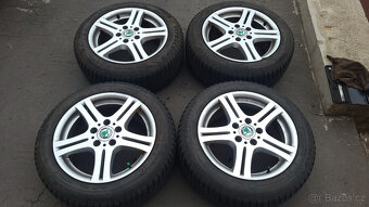 90% zimní ALU kola 16" 5x112 Octavia 2 a 3, Superb 2 - 2
