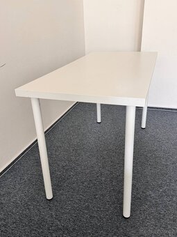 Bílé stoly – 120 x 60 cm, výška 73 cm – 18 kusů - 2