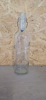 Lahev skleněná s keramickým uzávěrem ,,KRONDORF,, 1l (k disp - 2
