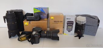 Nikin D800 + objektivy a příslušenství - 2