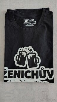 Tričko vel. L Ženichův drinking team - rozlučka se svobodou - 2