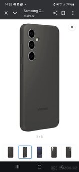 Samsung Galaxy S24 FE Silicone Case Black Kryt NOVÝ - 2