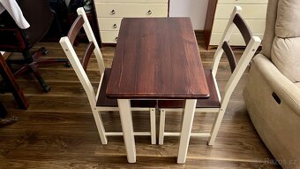 Stul z masivu + zidle - 2