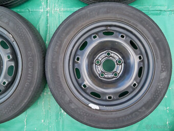 4x Disky Fabia I 5x100 R14+Letní Pneu 185/60R14:Cena za sadu - 2