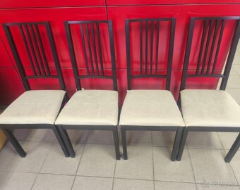 Jídelní stůl+ 4 židle - VÝBORNÝ STAV, IKEA - 2