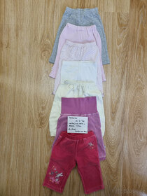 kalhoty, tepláky, kratase vel. 74/80 cca 6-12m - 2