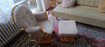 relaxačníí křeslo s taburetem - 2