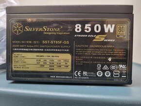 Zdroj Silverstone Strider S Gold Modular 850W - 2