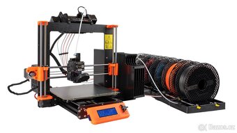 Prusa 3D tisk Mk3s+ s nástavbou pro tísk více barev MMU - 2