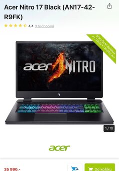 Acer nitro 17 black - 2