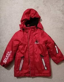 Zimní dětská bunda vel. 116/122 (červená,) a 128/134 (modrá) - 2