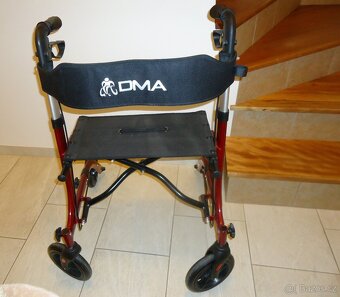 DMA čtyřkolové chodítko odlehčené, skládací - 2