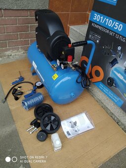 Prodám NEPOUŽITÝ olejový Kompresor Güde 301/10/50- 50 LITRŮ- - 2