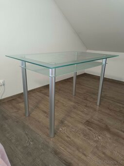 Skleněný stůl 120 cm - 2