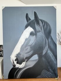Obraz kůň 120 x 160cm plátno, malba - 2