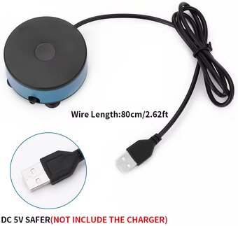 Mini vzduchovací motorek (USB napájení) pro rybáře - 2
