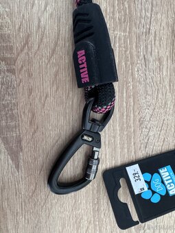 Vodítko Active Dog Sport, vel. L, černo-růžová - 2