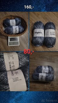 Příze na pletení/háčkování/vyšívání (bavlna, vlna, akryl) - 2