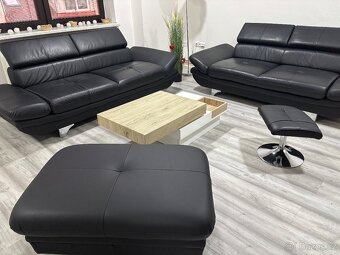 Luxusní kožená sedací souprava NIERI - 2