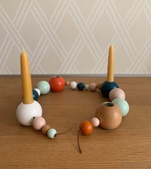 Dřevěný (nejen) adventní svícen Ferm Living - 2