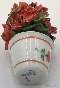 Krásná stará porcelánová kytička 6cm - Velice roztomilá - 2