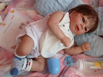 Realistická Reborn panenka zamračený chlapeček - 2