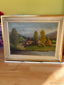 Starožitný obraz - krajina - 2