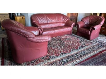 Kožená sedací souprava 3+1+1, 3127 - 2