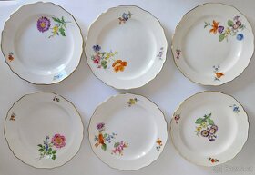 Sada 6 ks porcelánových talířů Míšeň - Meissen - 2