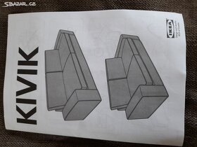 Potah na pohovku a na podnožku Kivik Ikea - 2