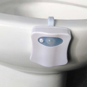 LED osvětlení WC mísy s čidlem aktivované pohybem 8 barev - 2