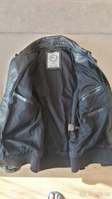 UNCS - kožená bunda, černá, velikost M - 2