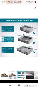 Ortopedický pelíšek Bedsure pro psa, vel.L - 2