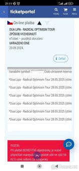 Dua Lipa stani a sezeni 102 Praha O2 28.05.2025 - 2