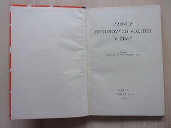 STARÁ TECH. KNIHA - PROVOZ MOTOROVÝCH VOZIDEL V ZIMĚ r. 1958 - 2