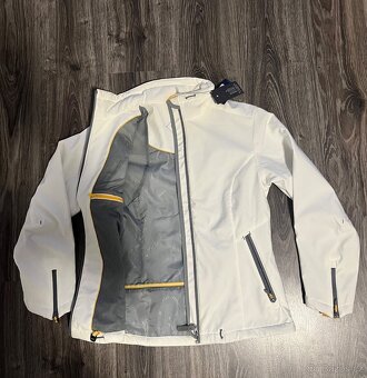 N.O.V.Á bílá softshell bunda vel m - 2