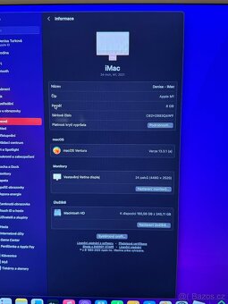 Prodám zánovní iMac M1/2021/ 8 GB/ 250 GB - 2