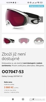 Lyžařské/SNB brýle Oakley Canopy Prizm rose - nové - 2