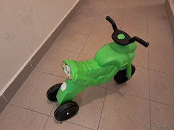 Odrážedlo - zelená motorka - 2