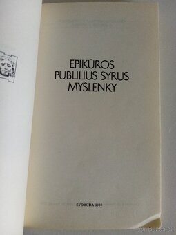 Epikúros Publilius Syrus - Myšlenky - 2