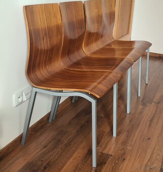 Designové dřevěné židle 4 ks - 2