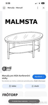 Konferenční stolek Ikea- bílý - 2