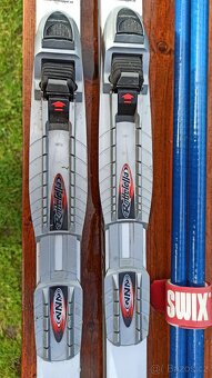 Prodám běžky, vázání seřízené na boty, hůlky ky - 2