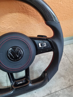 VOLANT VOLKSWAGEN R RLINE GTD GTI - KOZA / KARBÓN - 2