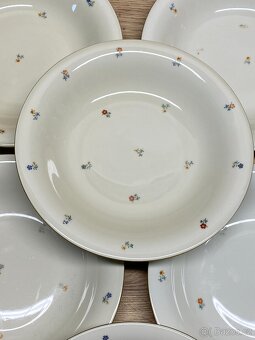 talíře staré malované talíře československé staré nádobí - 2