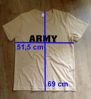 NOVÉ bavlněné tričko ARMY - M - 2