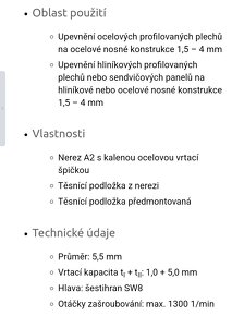 Samovrtný šroub Zn.EJOT JT3-6-5,5x130-E16 - 2